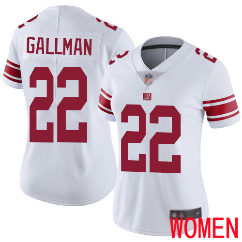 Women New York Giants #22 Wayne Gallman White Vapor Untouchable Limited Player Football NFL Jersey->youth nfl jersey->Youth Jersey